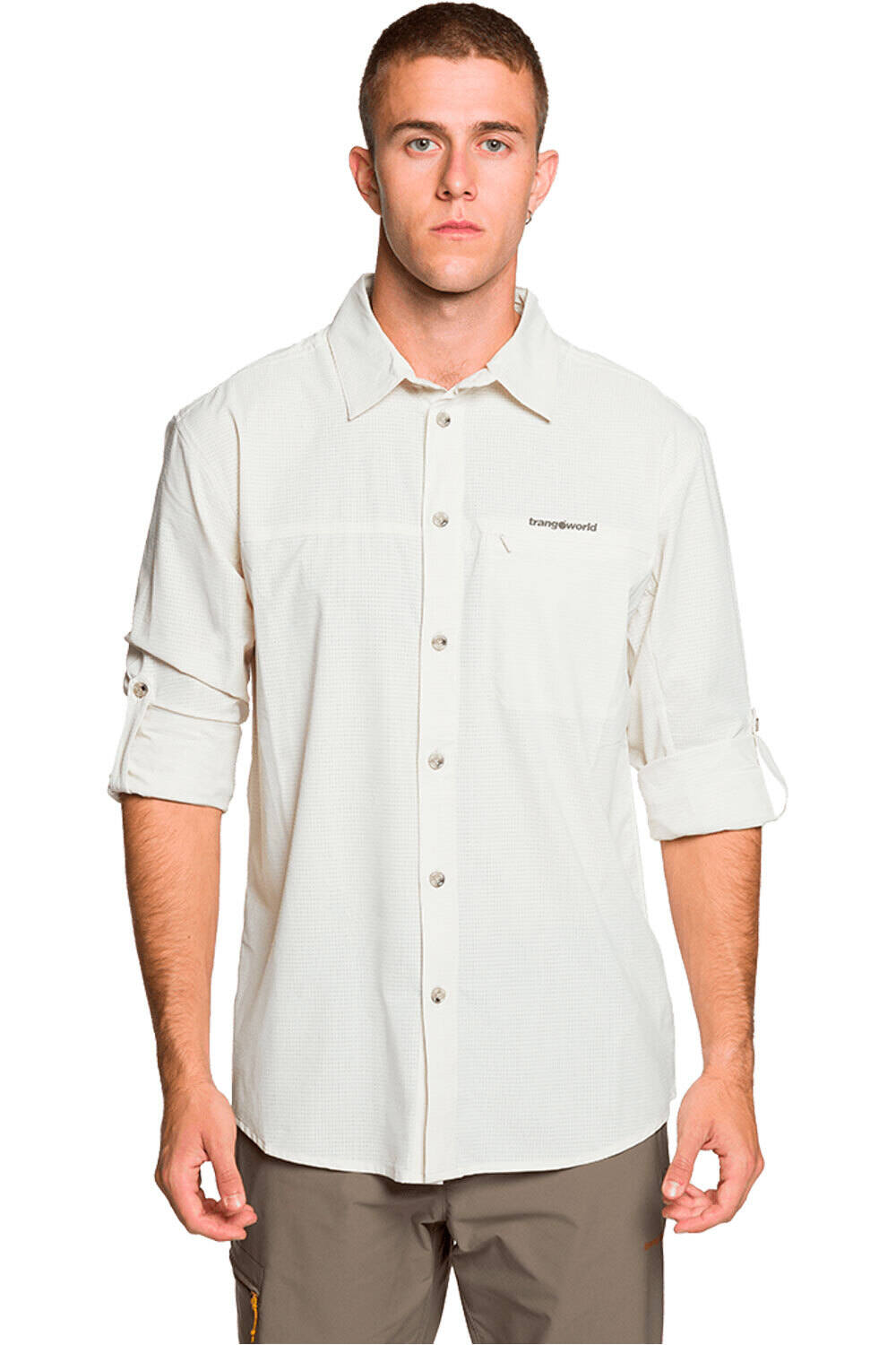 Vignemale camisa montaña manga larga hombre Beige (M)