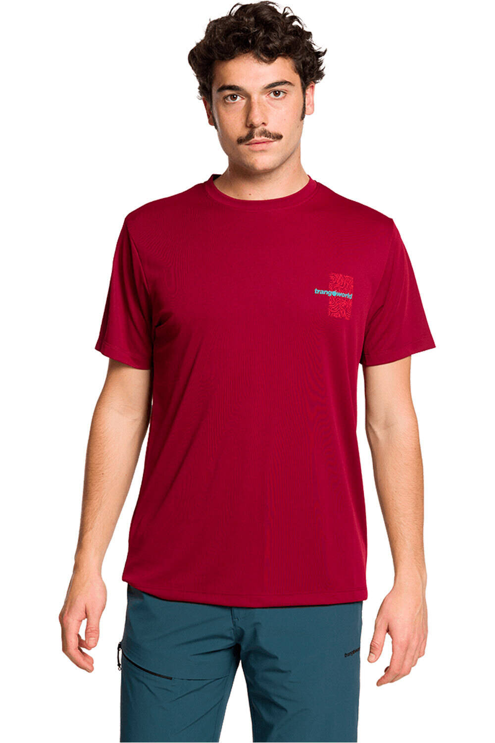 Keilor camiseta montaña manga corta hombre Granate (S)