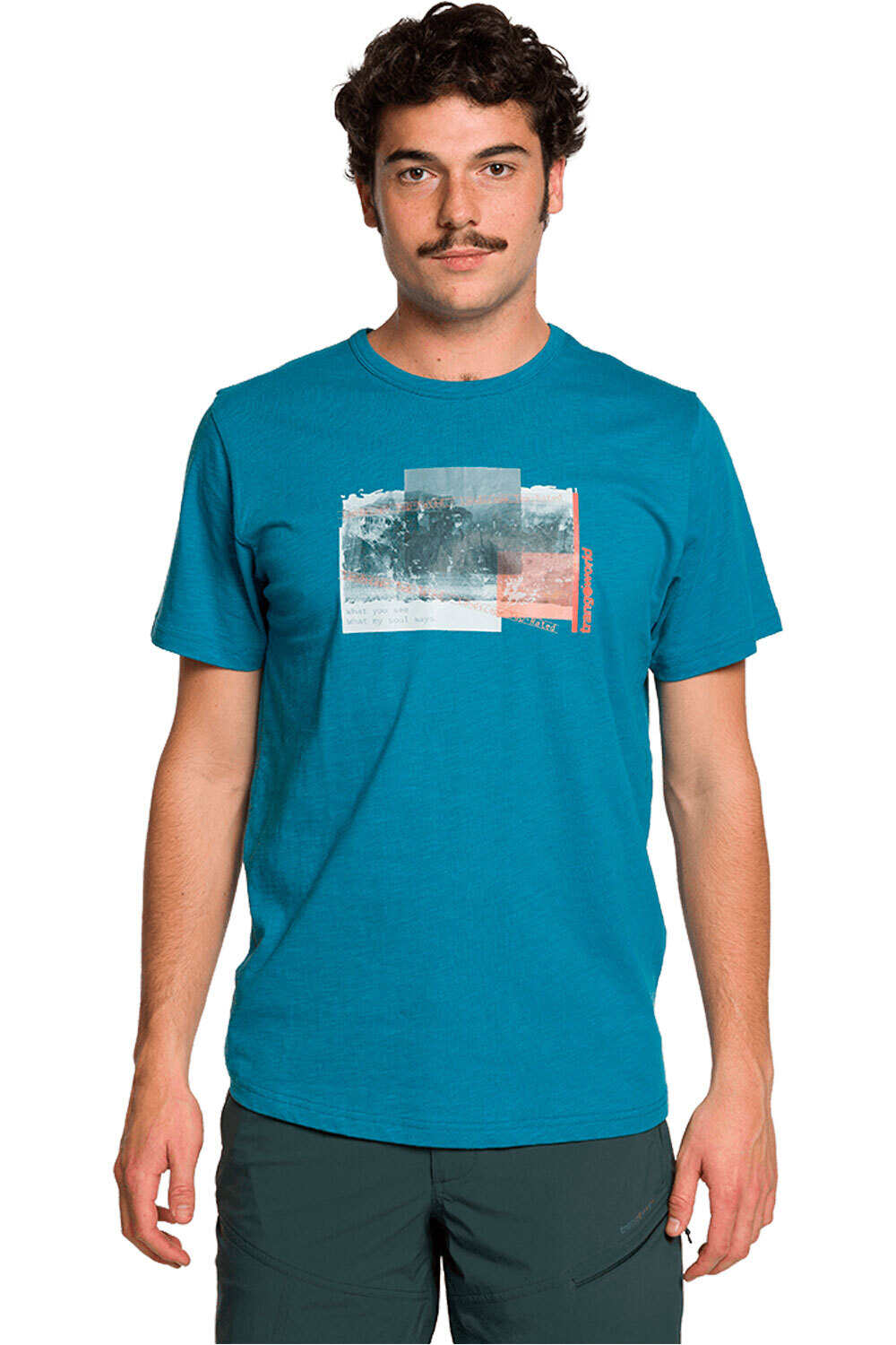 Mackay camiseta montaña manga corta hombre Azul (M)