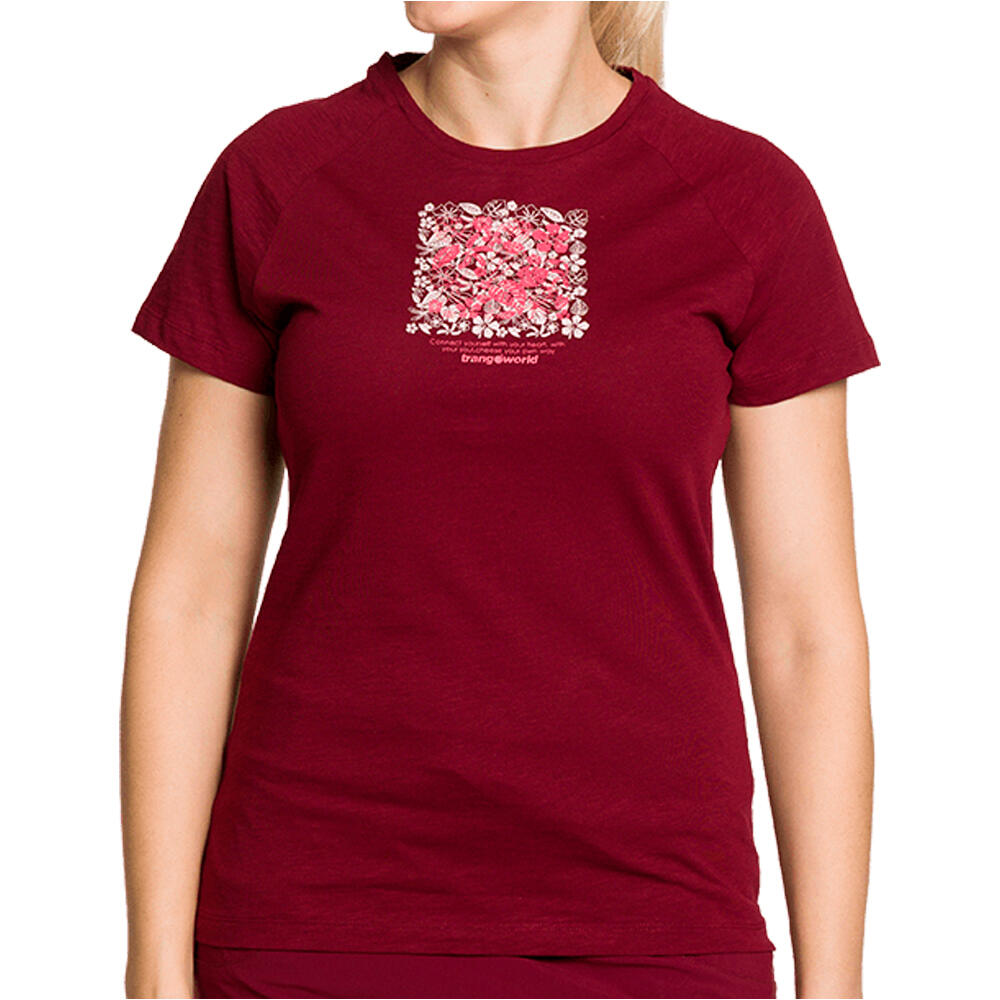 Cobden camiseta montaña manga corta mujer Granate (L)