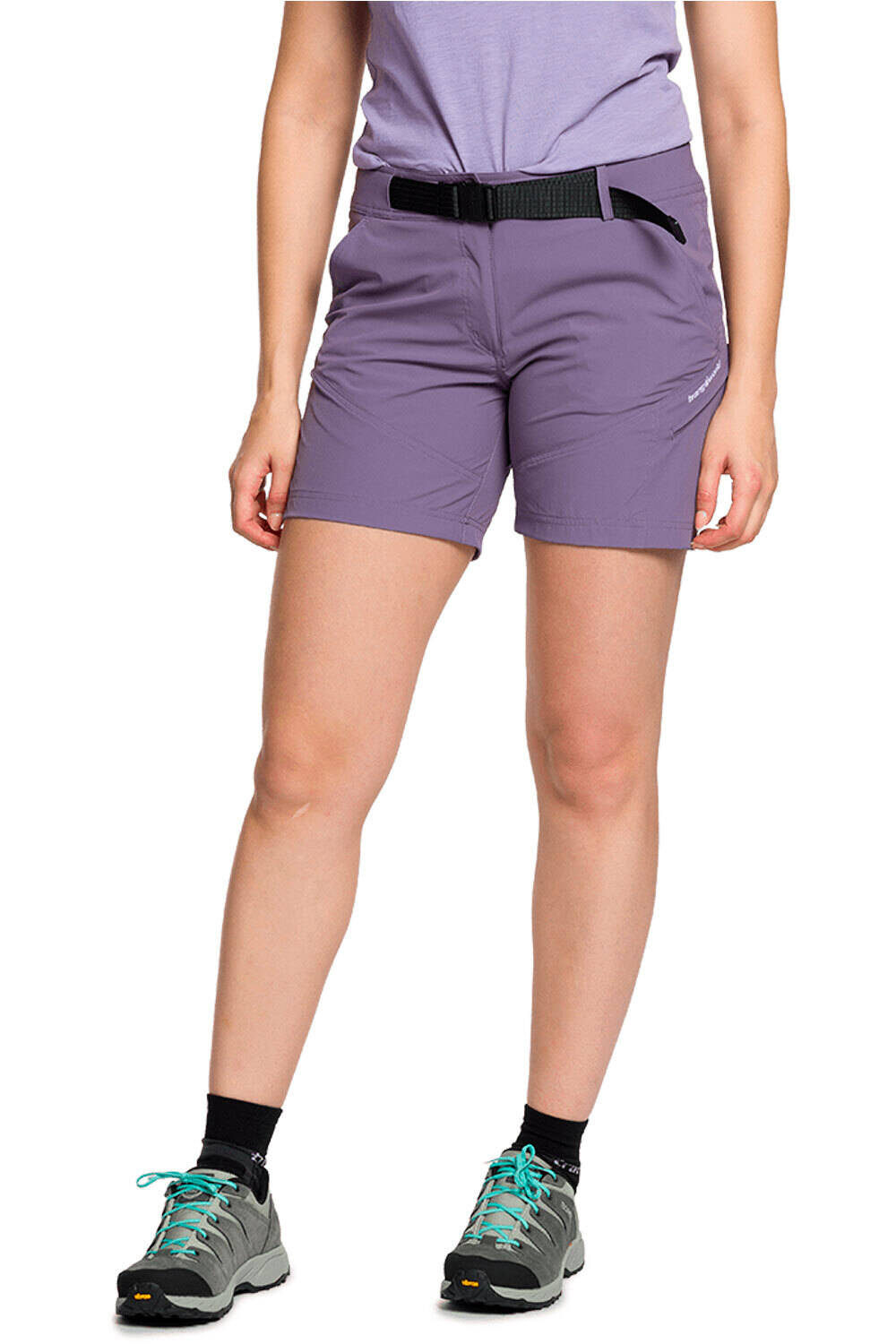 Yittu pantalón corto montaña mujer Morado (L)