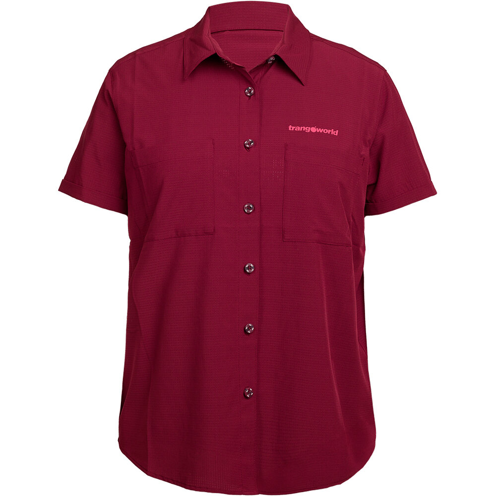 Loriga camisa montaña manga corta mujer Granate (S)