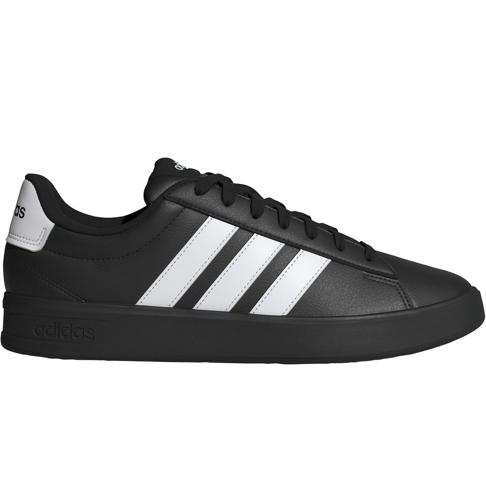 Grand court 30 zapatilla moda hombre Negro (44)