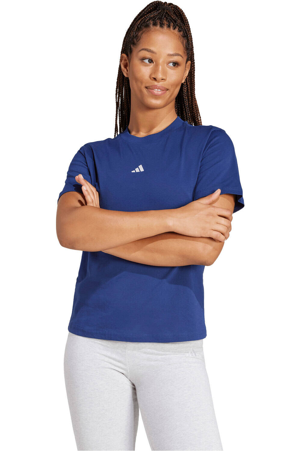 Essentials small logo camiseta manga corta mujer Azul (XS)