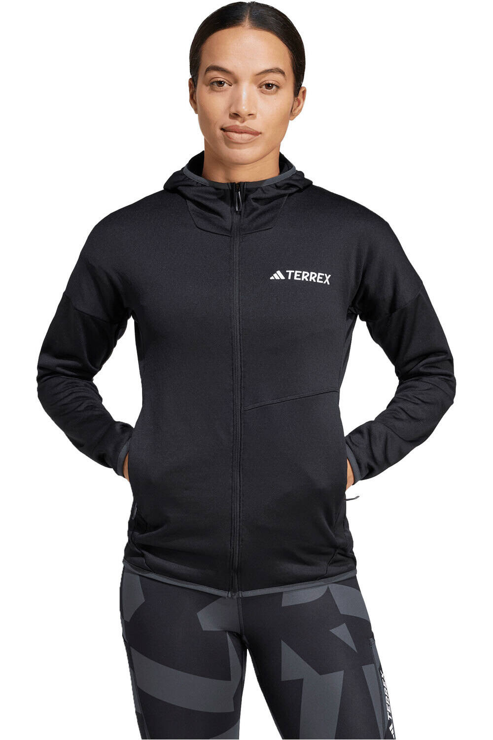 Terrex xperior climawarm forro polar mujer Negro (M)