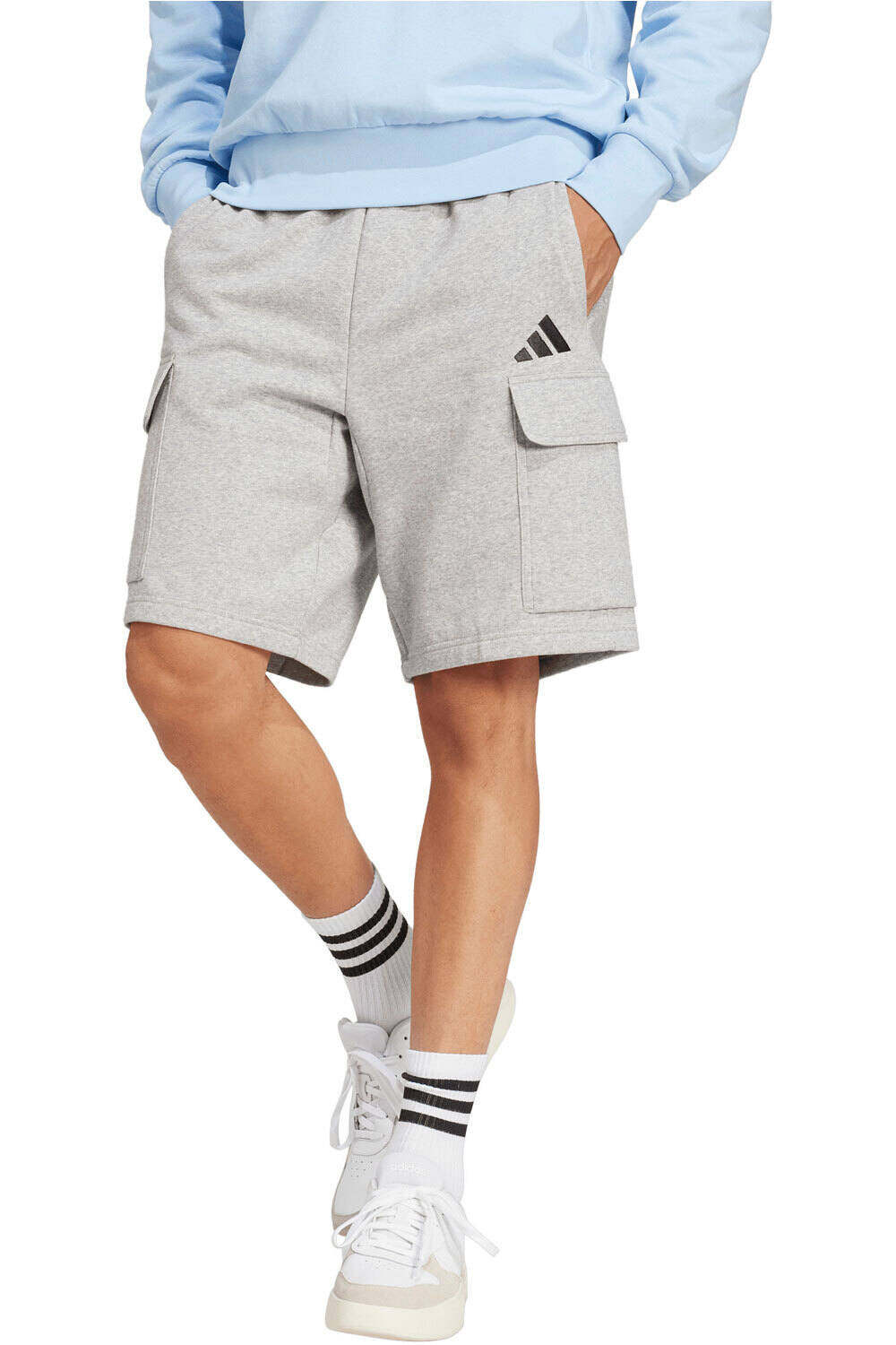 Essentials feelcozy bermudas hombre Gris (XXL)