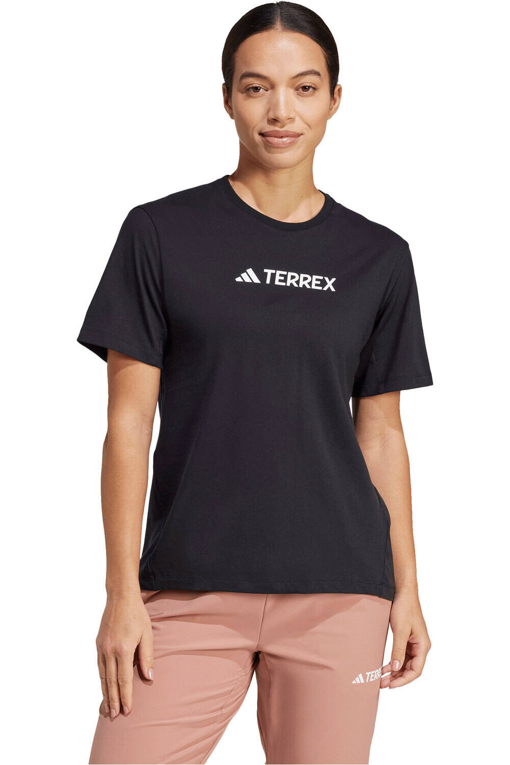 Terrex classic logo camiseta montaña manga corta mujer Negro (M)