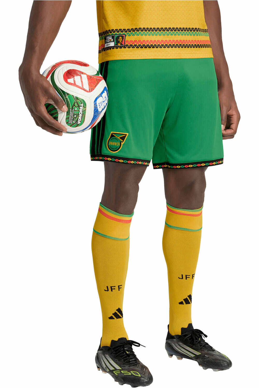 Jamaica mundial 2026 primera equipacion pantalones fĂștbol oficiales Verde (L)
