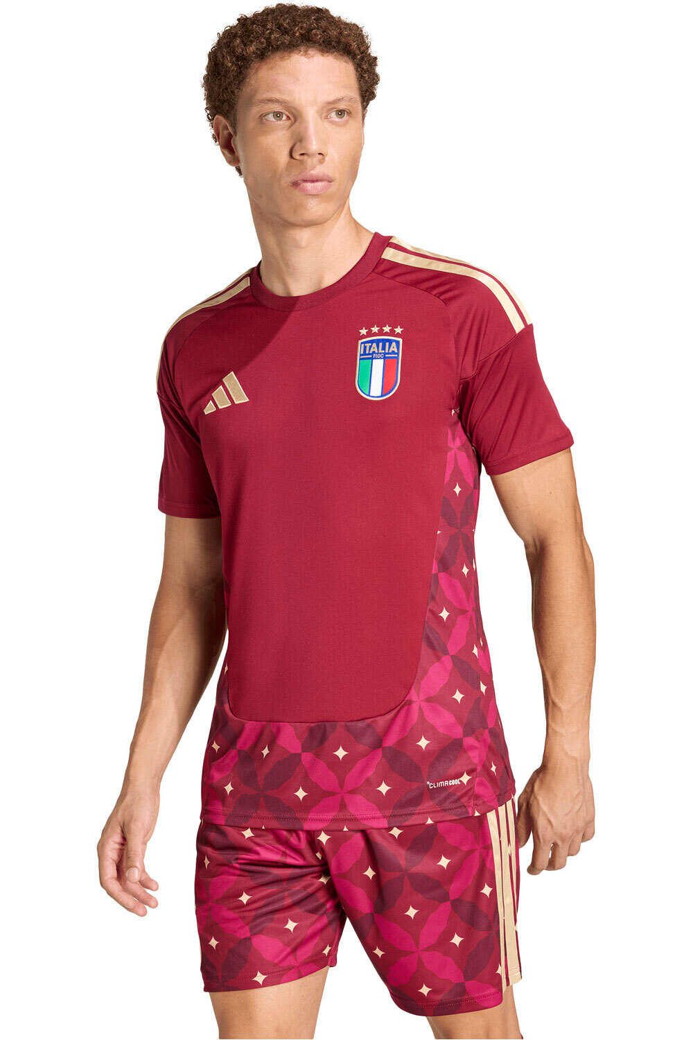 Italia mundial 2026 primera equipacion portero camiseta de fútbol oficiales Granate (XXXL)