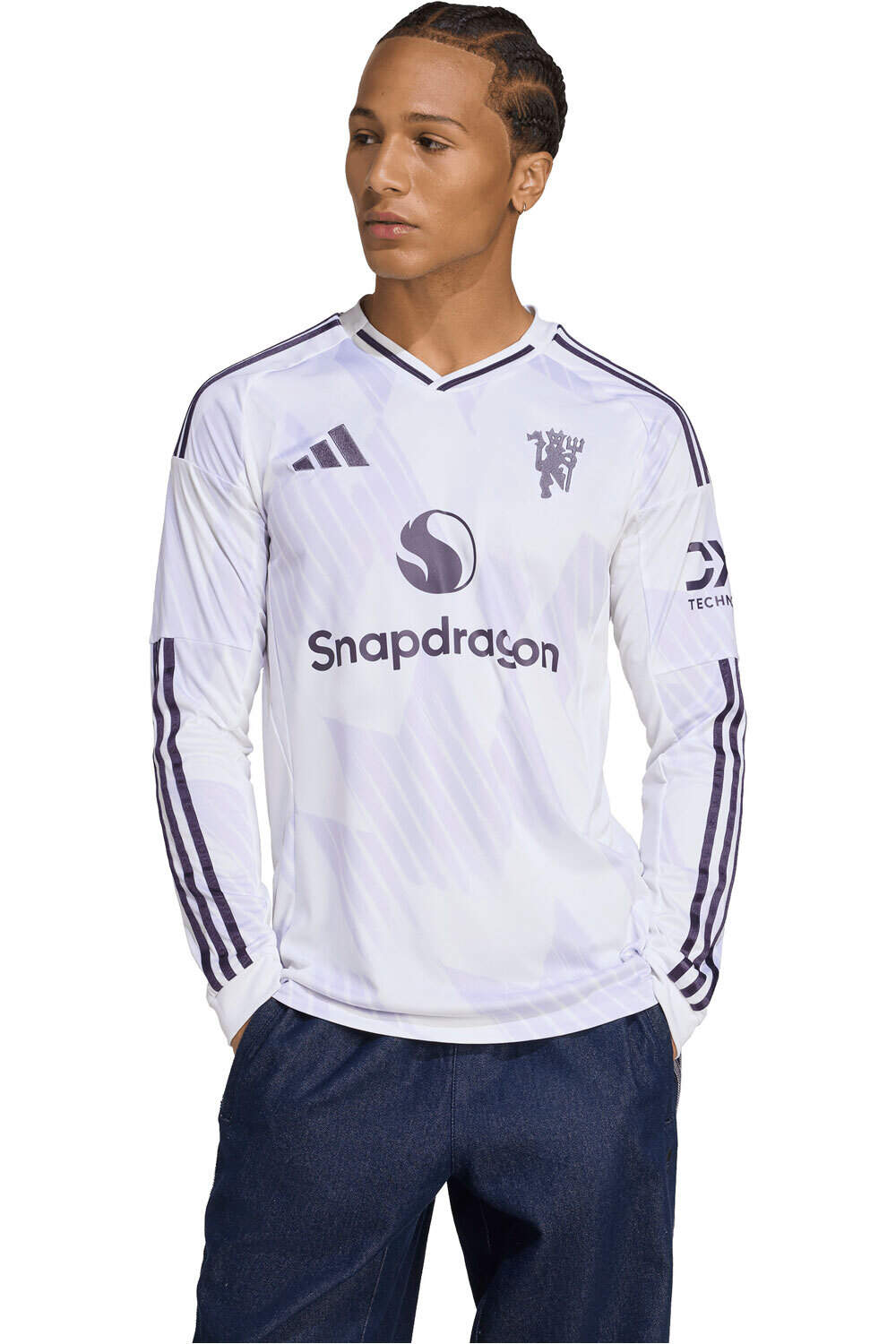 Manchester united 25/26 segunda equipacion camiseta de fútbol oficiales Blanco (M)