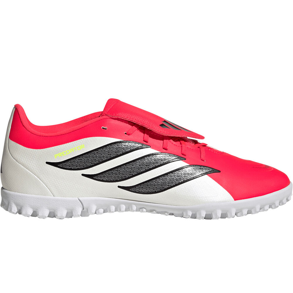 Predator club tf botas de futbol multitaco y terreno duro Rojo (44 2/3)