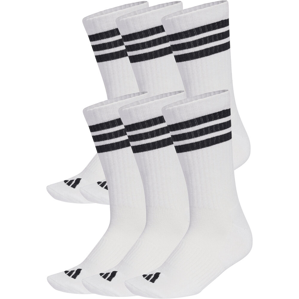 Essentials classics 3 stripes calcetines deportivos Blanco (46-48)