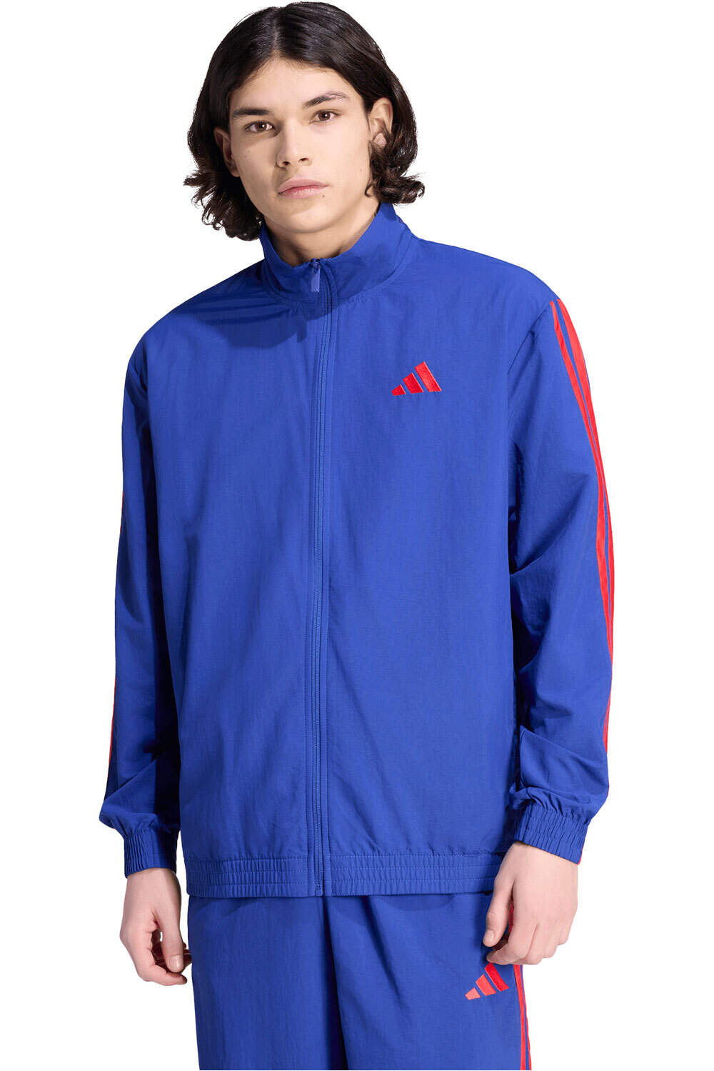 Essentials 3 stripes sudadera hombre Azul (XXL)