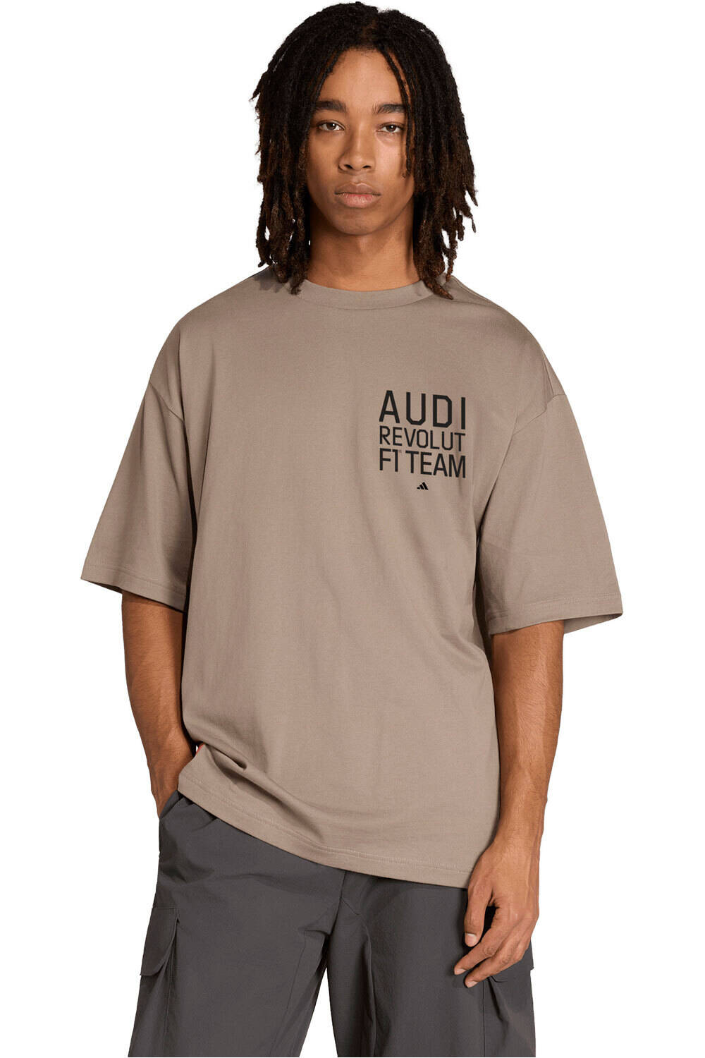 Audi f1 team elevated ii camiseta manga corta hombre Marron (L)