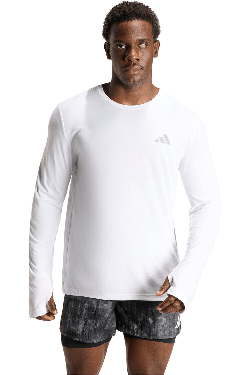 Adi365 essentials camiseta técnica manga larga hombre Blanco (XXL)
