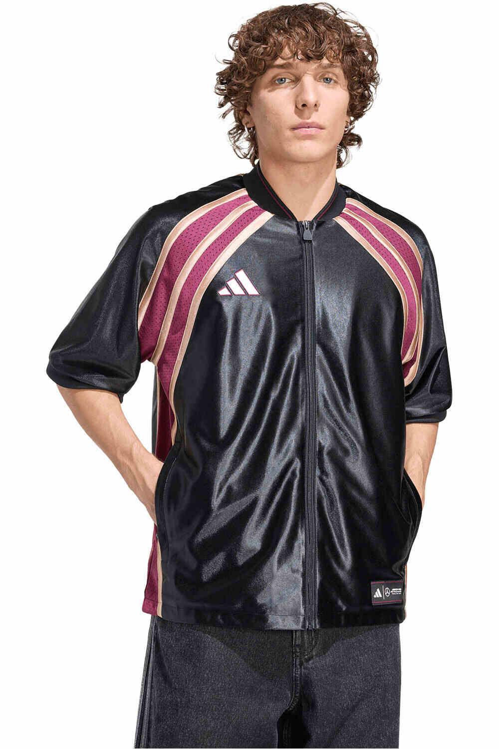 Mercedes - amg petronas formula one team las vegas baseball camiseta manga corta hombre Rosa (XL)