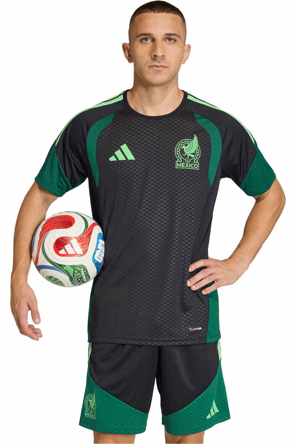 Mexico mundial 2026 entrenamiento camiseta de fĂștbol oficiales Negro (XXL)