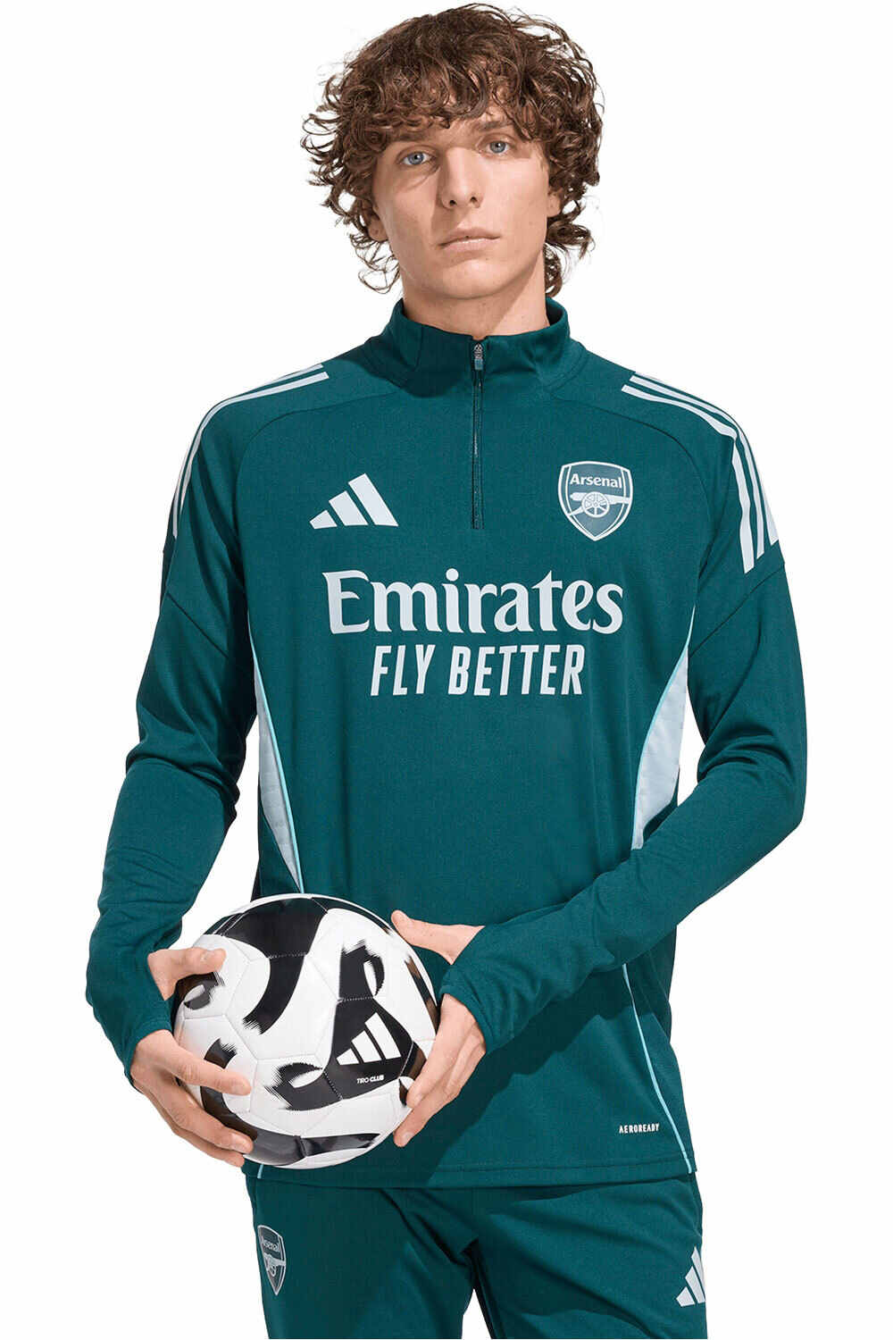 Arsenal 25/26 entrenamiento sudadera entrenamiento fútbol Negro (XL)