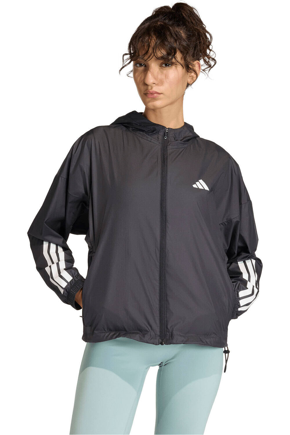 Adidas hyperglam 3-stripes windbreaker sudaderas deportivas mujer