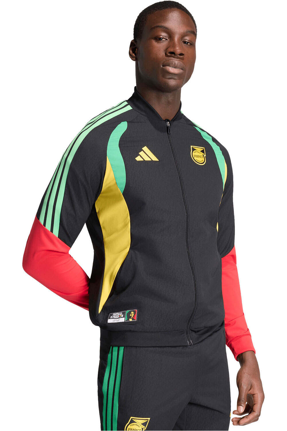 Jamaica mundial 2026 prematch sudadera entrenamiento fútbol Negro (L)