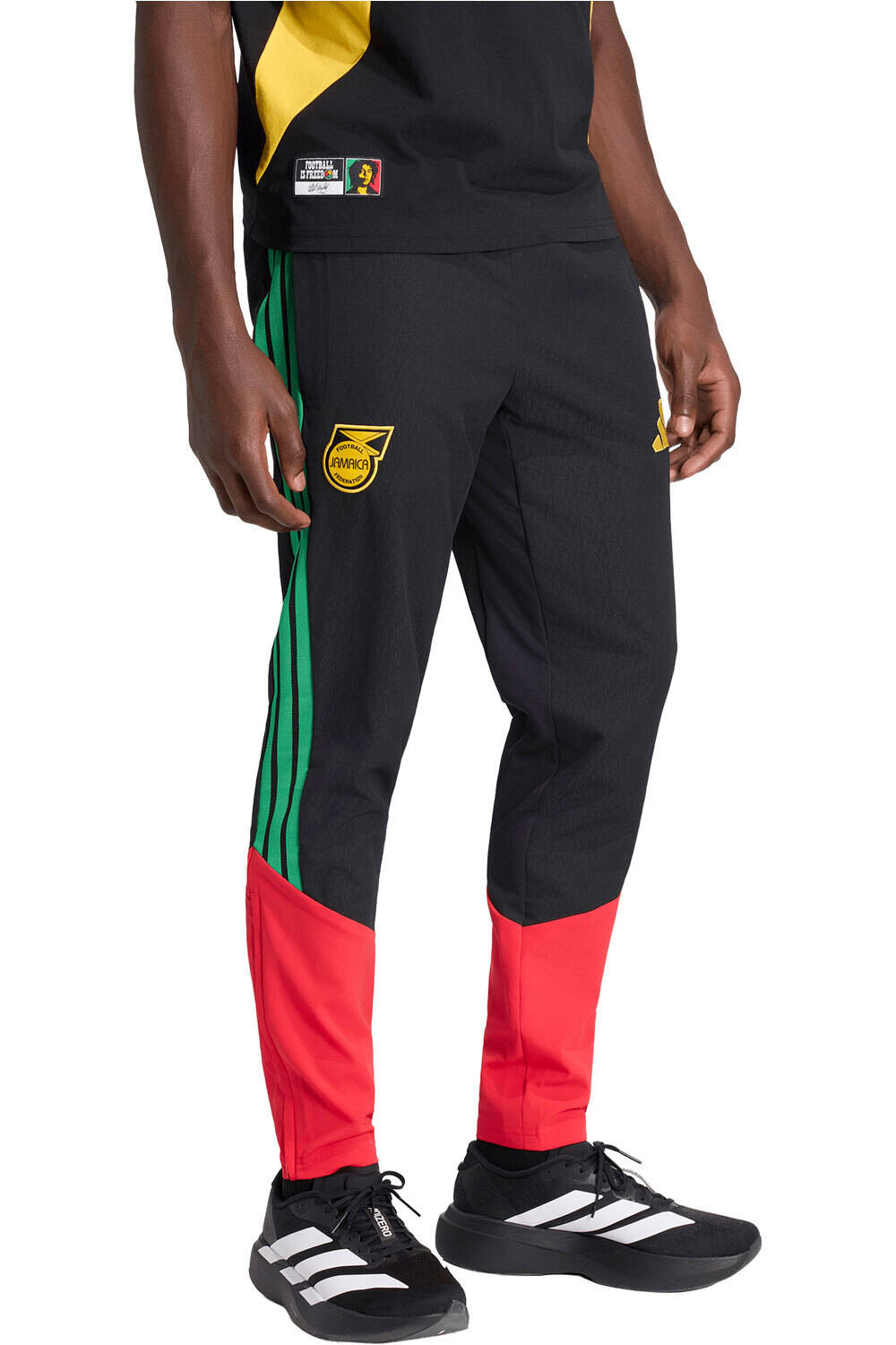 Jamaica mundial 2026 prematch pantalones futbol Negro (XL)