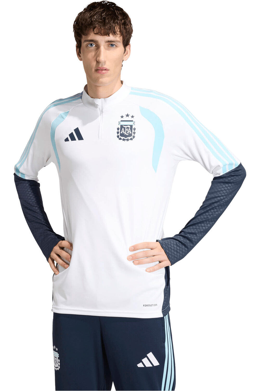 Argentina mundial 2026 entrenamiento sudadera entrenamiento fútbol Blanco (M)