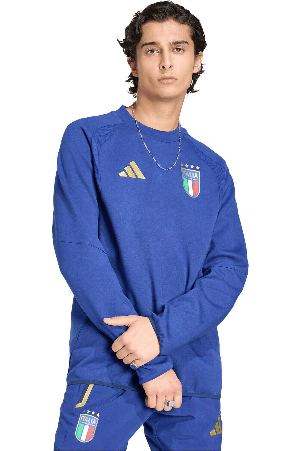 Italia mundial 2026 sudadera entrenamiento fútbol Azul (XL)