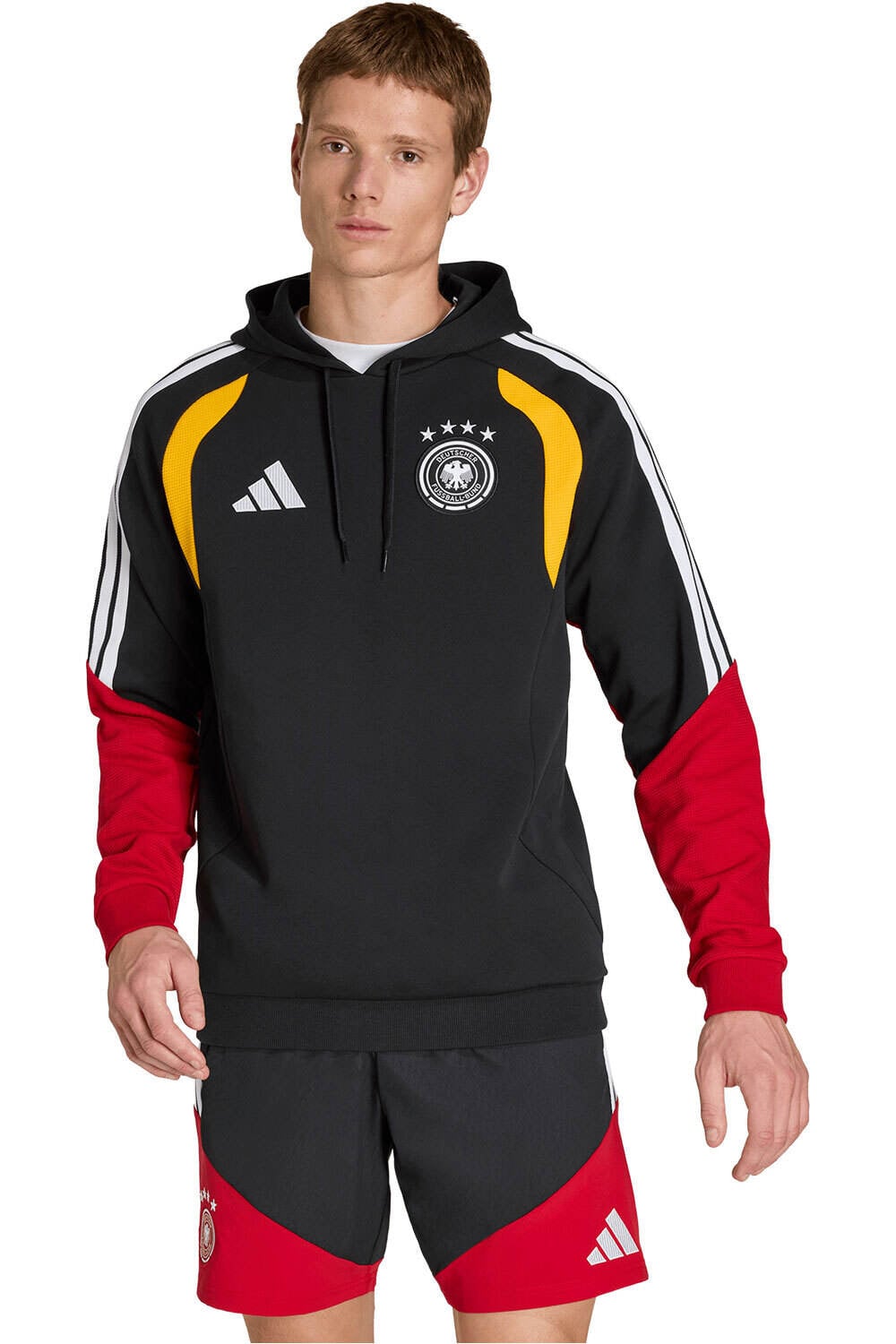 Alemania mundial 2026 tiro sudadera entrenamiento fĂștbol Negro (XL)