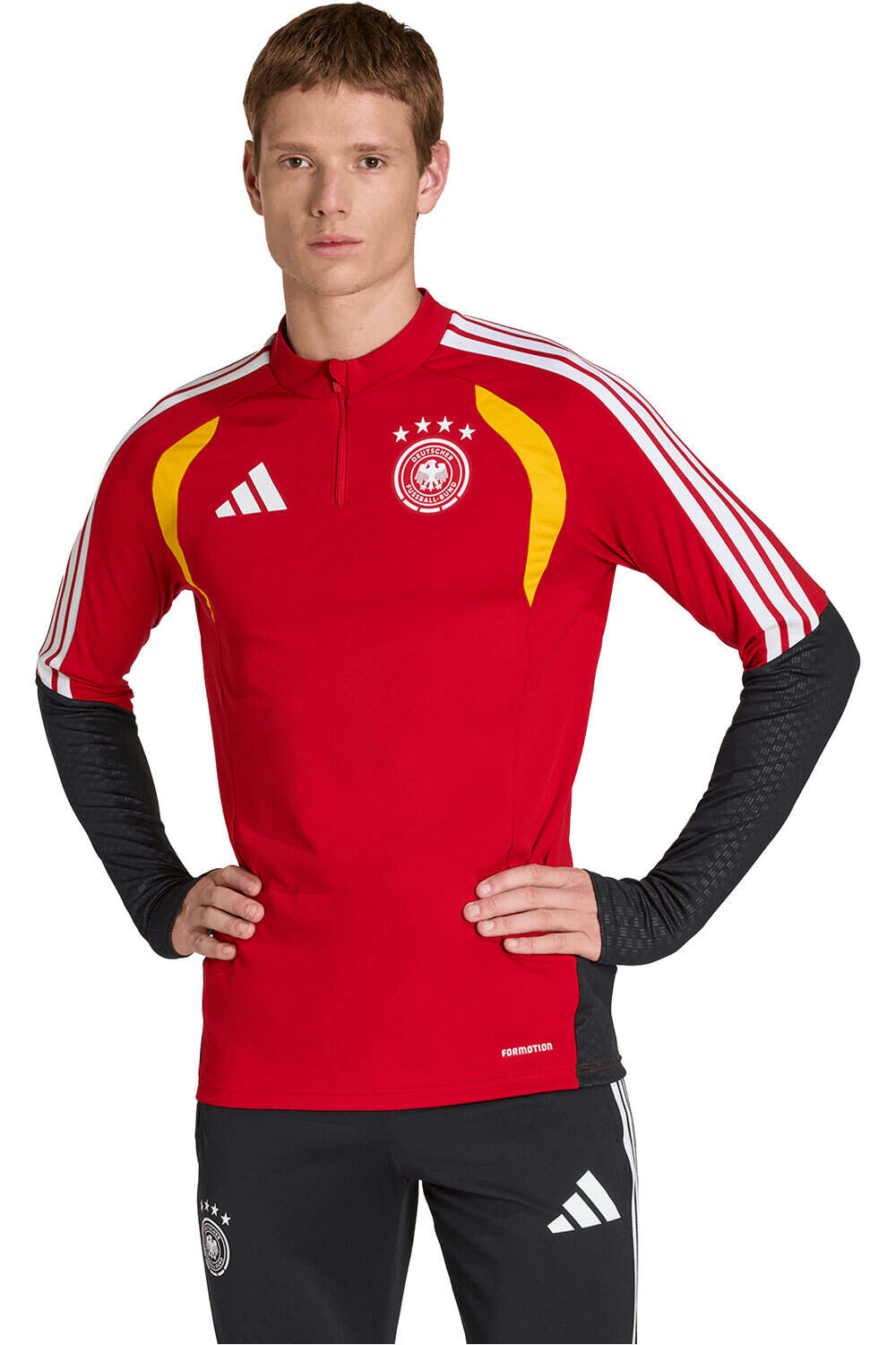 Alemania mundial 2026 entrenamiento sudadera entrenamiento fútbol Rojo (XS)