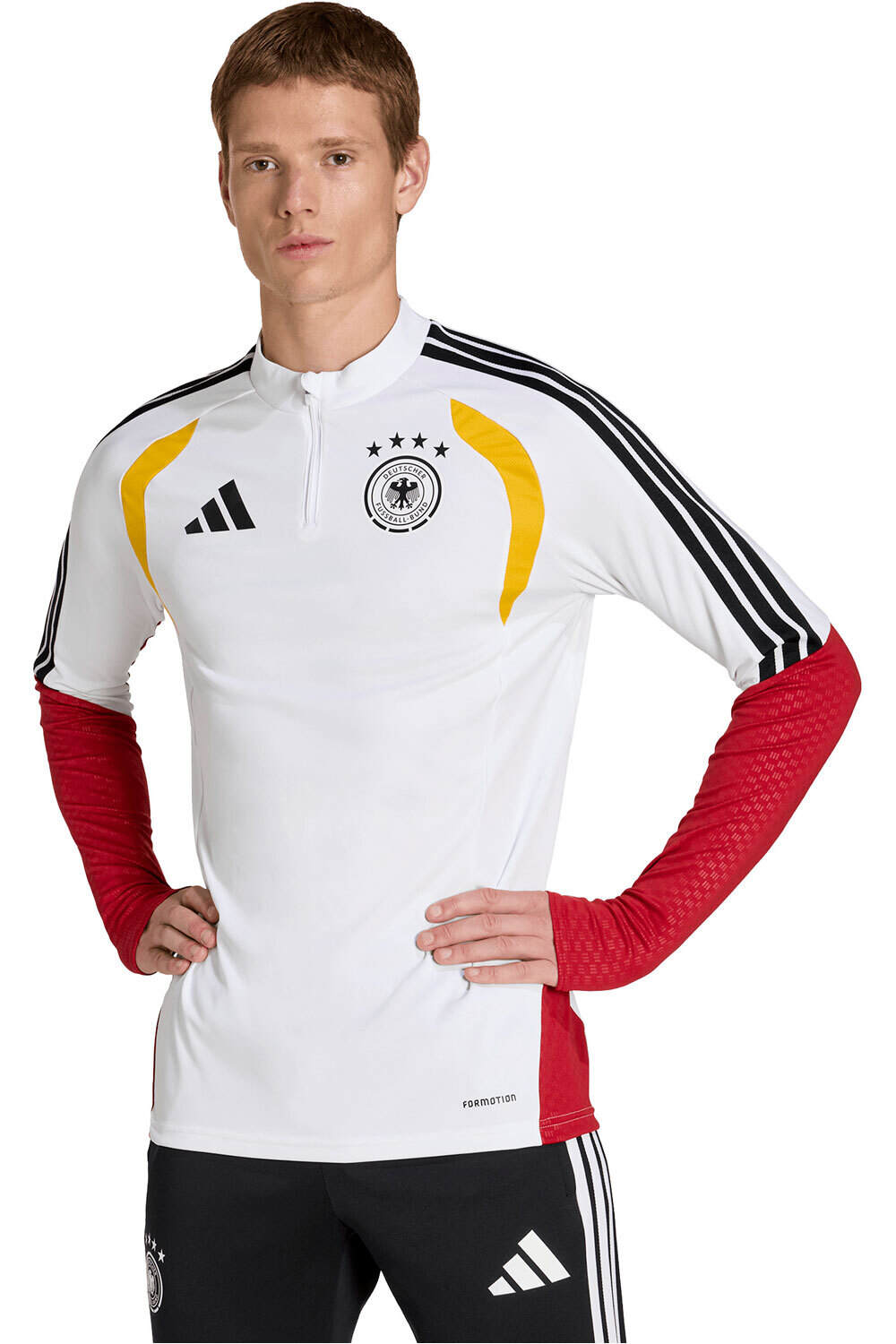 Alemania mundial 2026 entrenamiento sudadera entrenamiento fútbol Blanco (M)