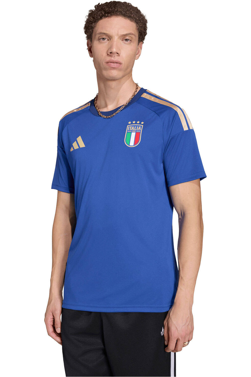 Italia mundial 2026 primera equipacion fan camiseta de fútbol oficiales Azul (XXL)