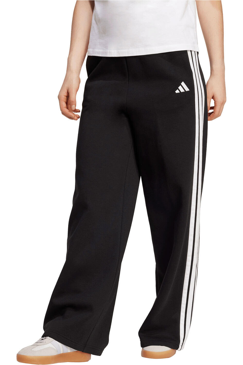 Wo3-stripes pantalón mujer Negro (M)
