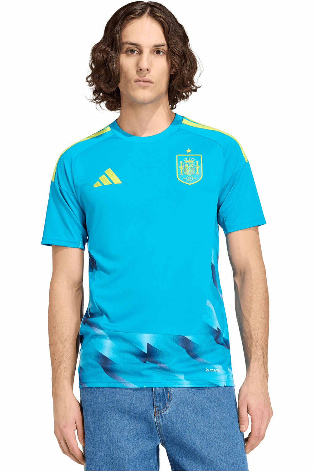 Espana mundial 2026 primera equipacion portero camiseta de fútbol oficiales Azul (XS)