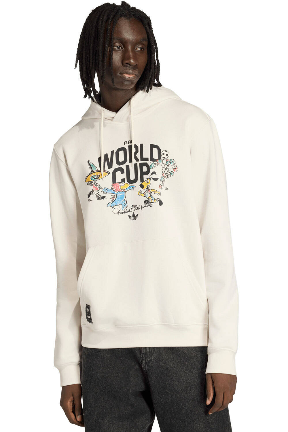 Originals mascotas mundial sudadera entrenamiento fútbol Blanco (L)