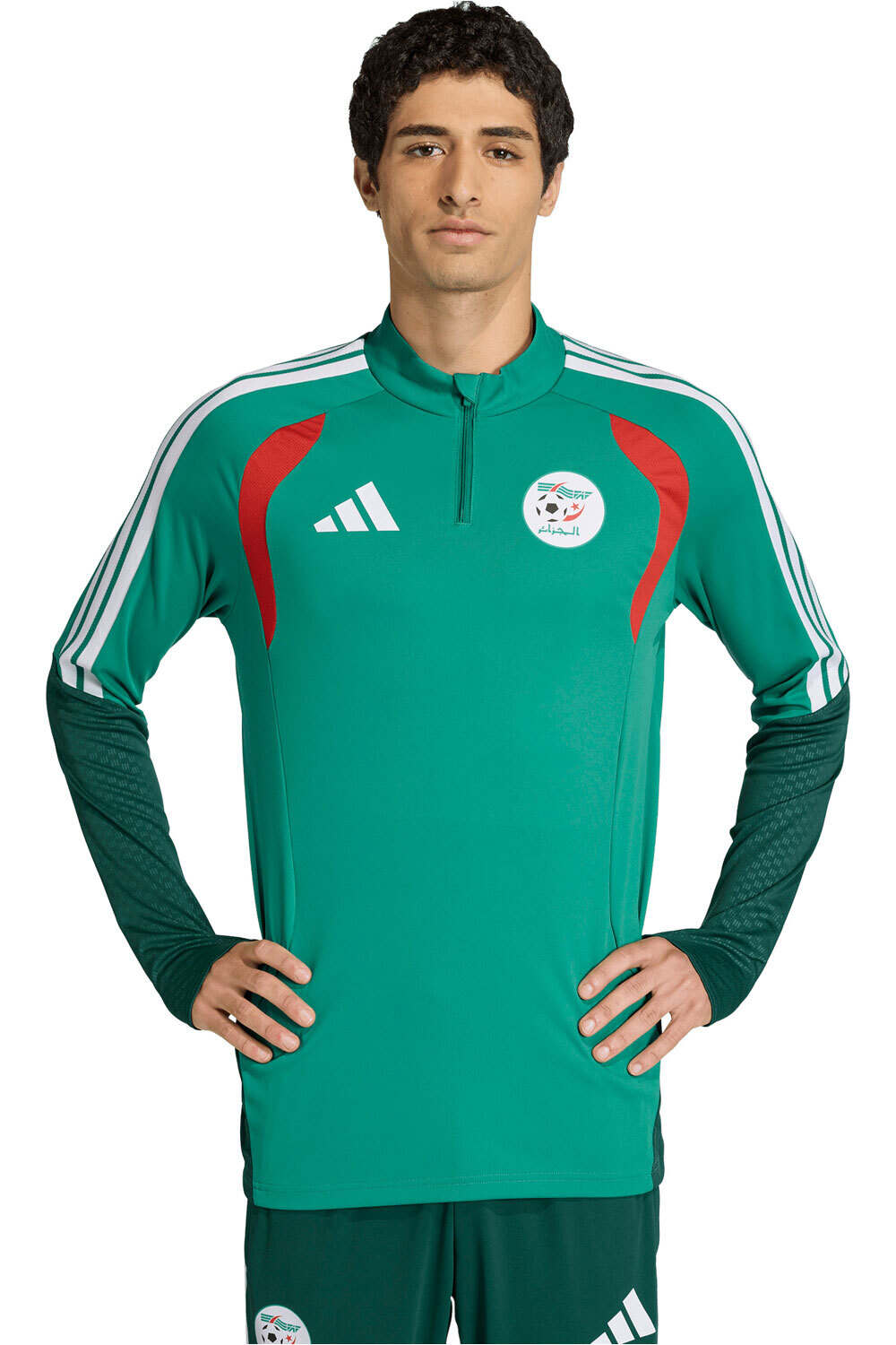 Argelia mundial 2026 entrenamiento sudadera entrenamiento fútbol Verde (XXXL)