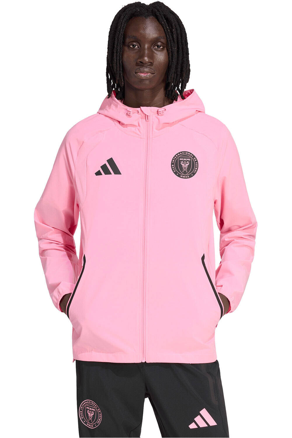 Inter miami 25/26 sudadera entrenamiento fútbol Rosa (XL)
