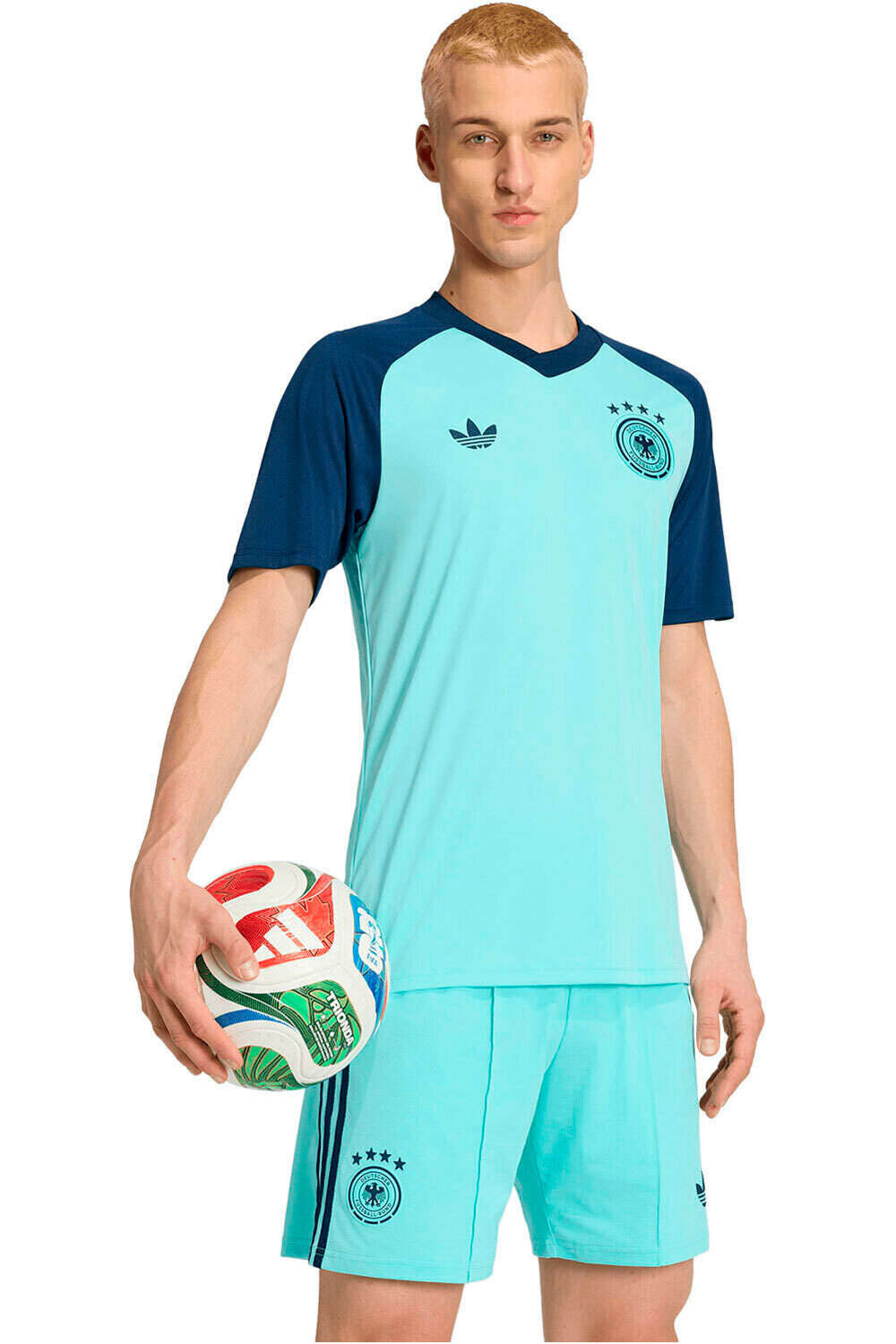 Alemania mundial 2026 segunda equipacion prematch camiseta de fútbol oficiales Verde (L)