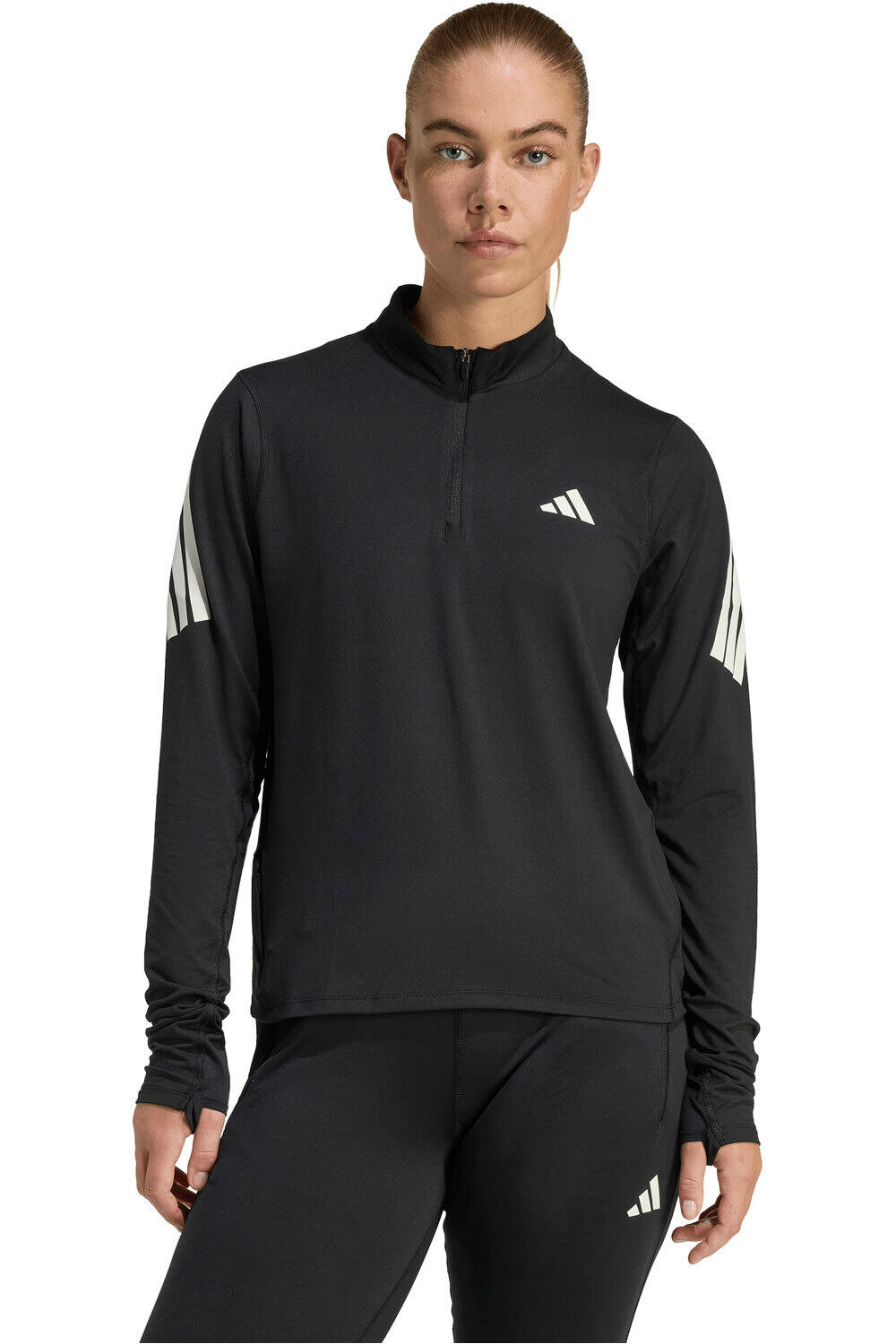 Adi365 running iconic camiseta técnica manga larga mujer Negro (XL)
