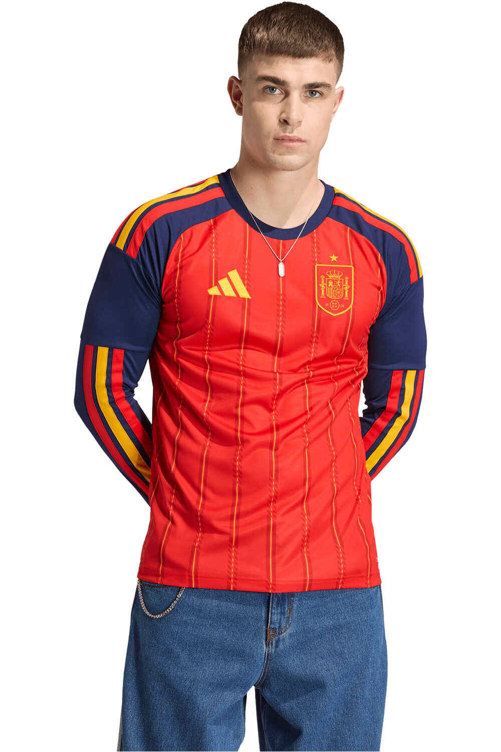Espana mundial 2026 primera equipacion camiseta de fútbol oficiales Rojo (XL)