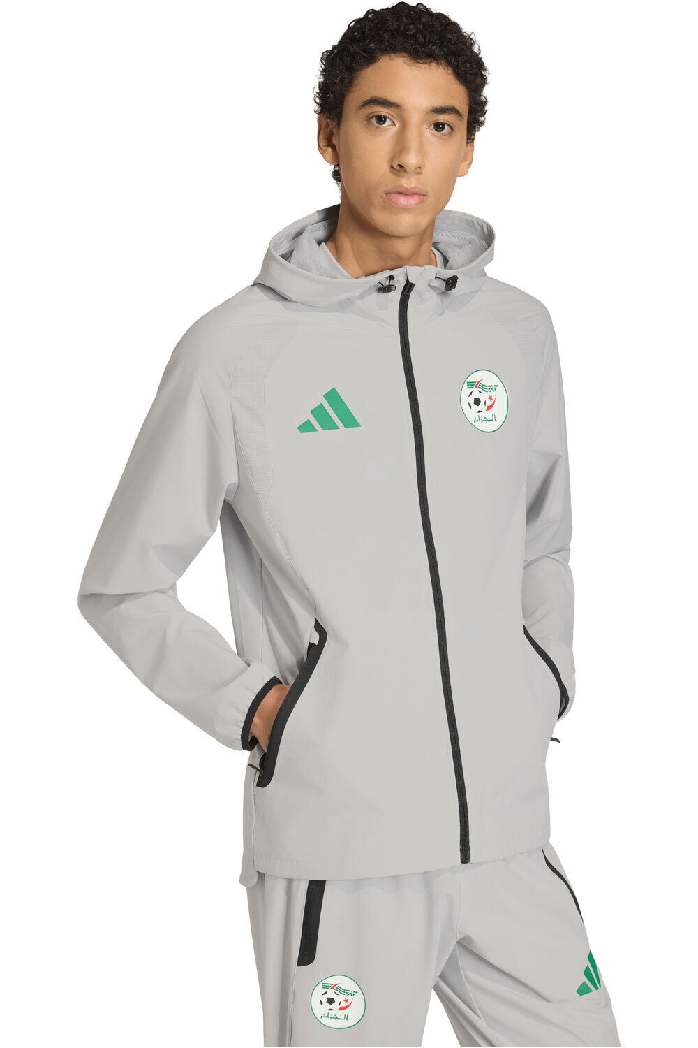 Argelia mundial 2026 sudadera entrenamiento fútbol Gris (XL)