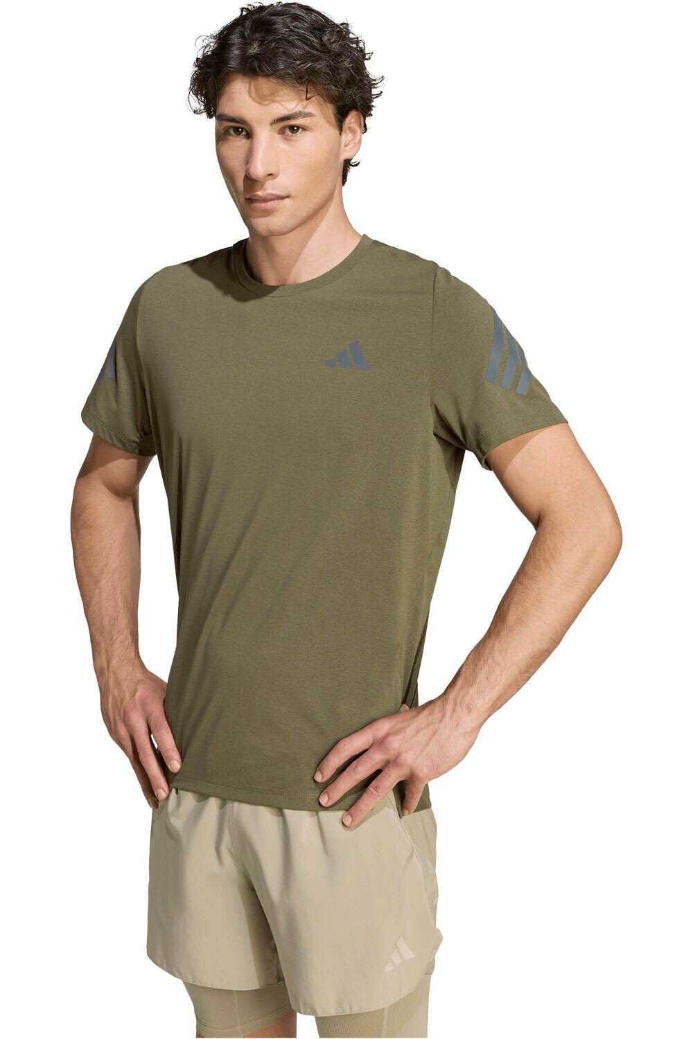 Adi365 running climacool iconic camiseta técnica manga corta hombre Verde (XL)