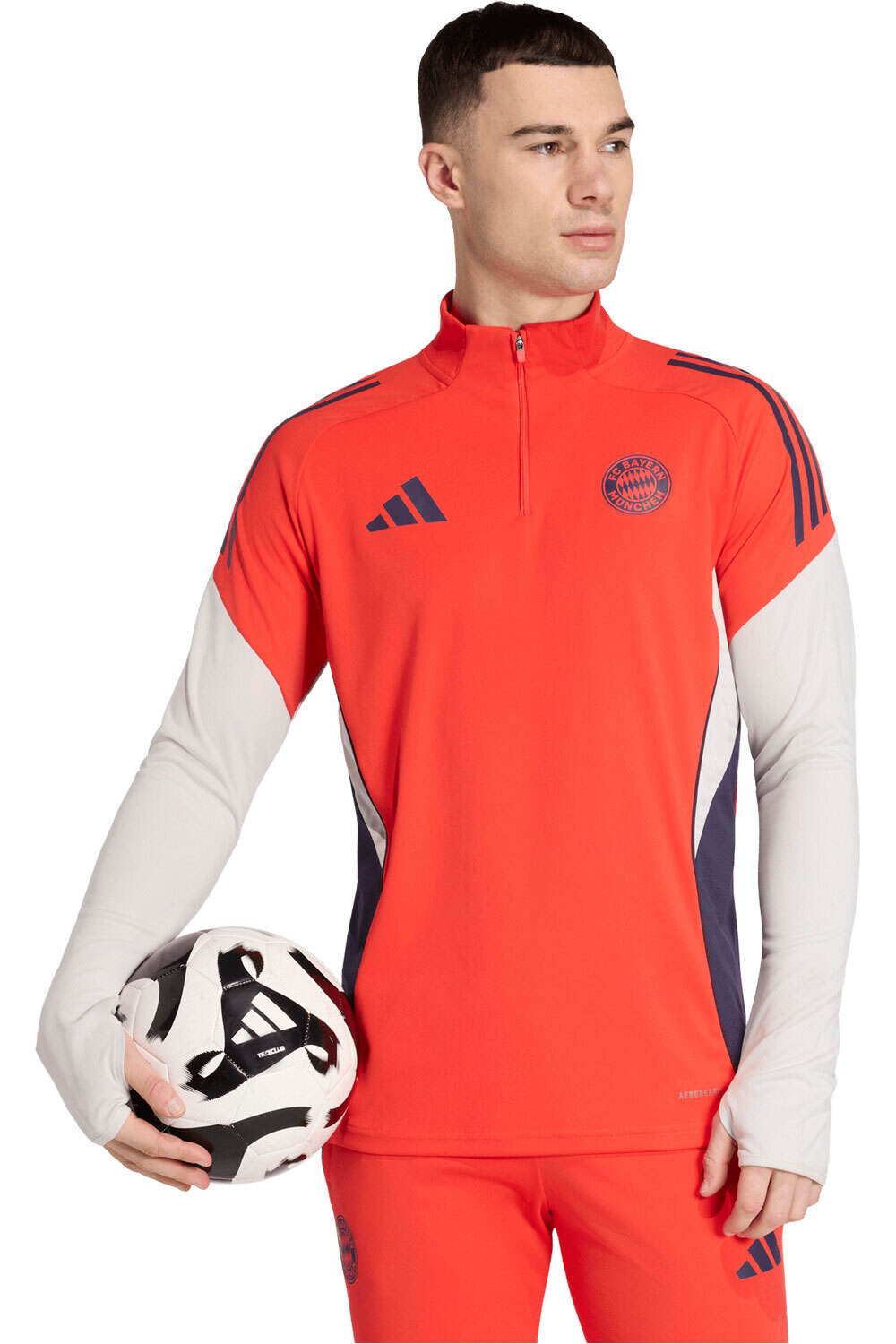 Bayern de munich 25/26 entrenamieno sudadera entrenamiento fútbol Rojo (XL)
