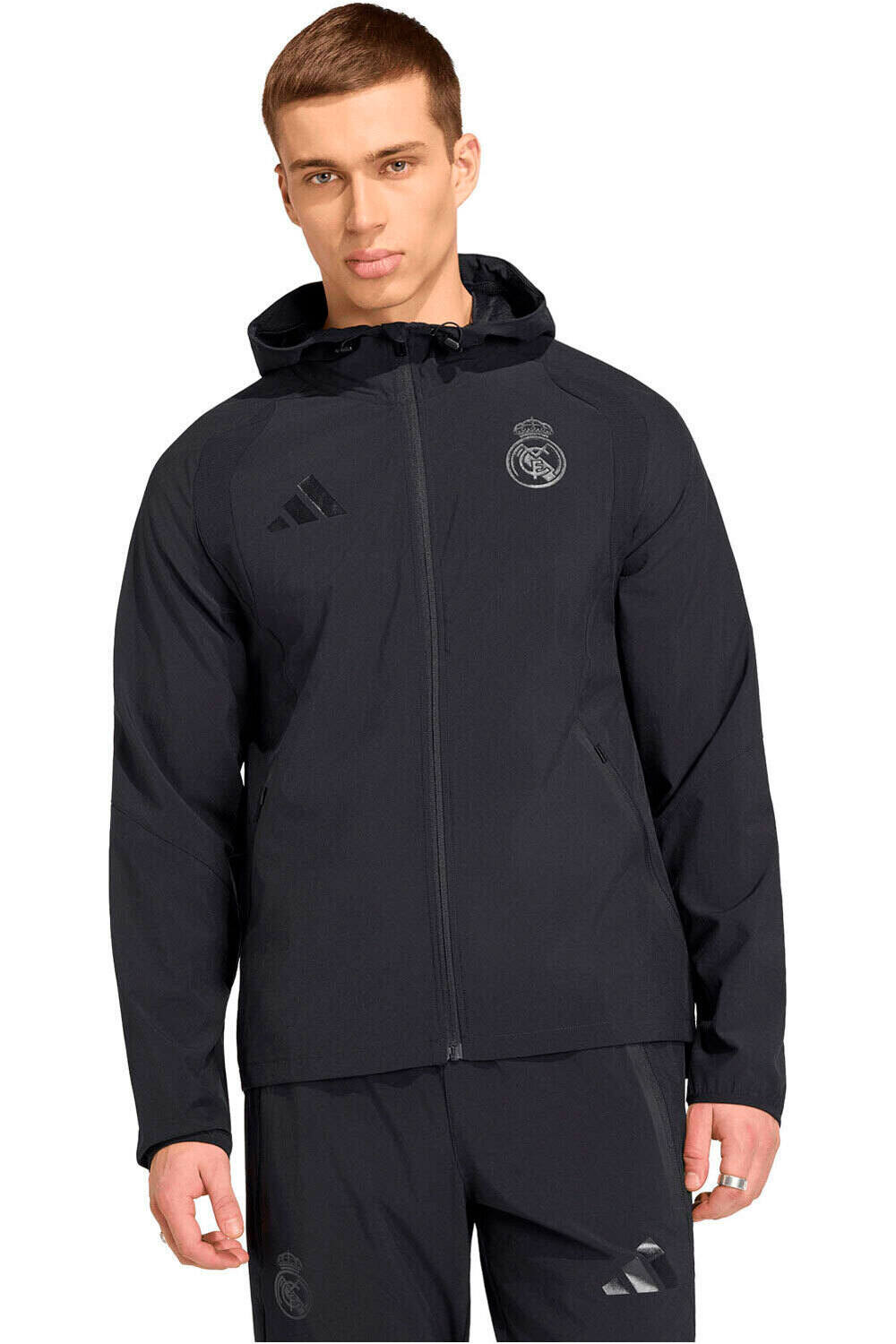 Real madrid 25/26 sudadera entrenamiento fútbol Negro (XS)