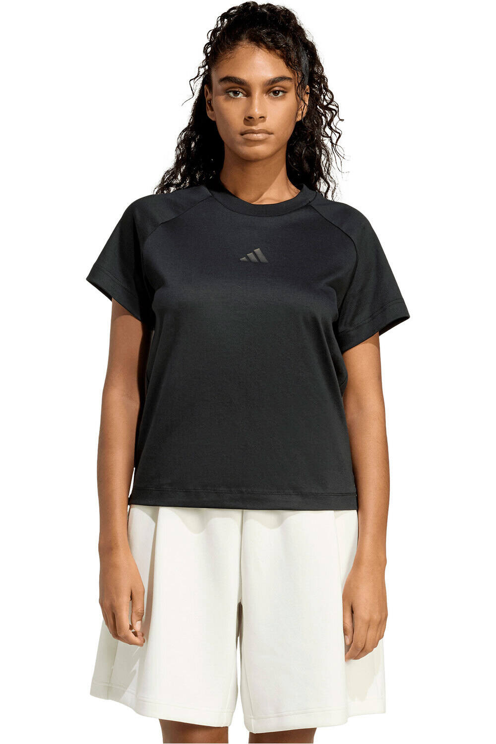 Soft lux camiseta manga corta mujer Negro (L)