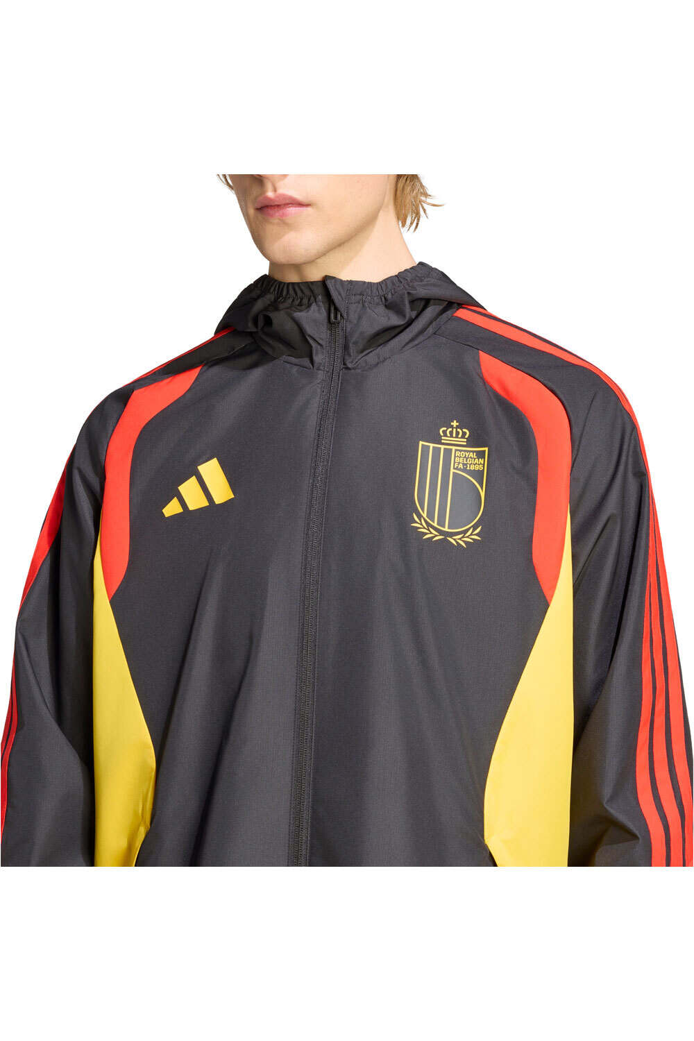 Belgica mundial 2026 sudadera entrenamiento fútbol Negro (XL)