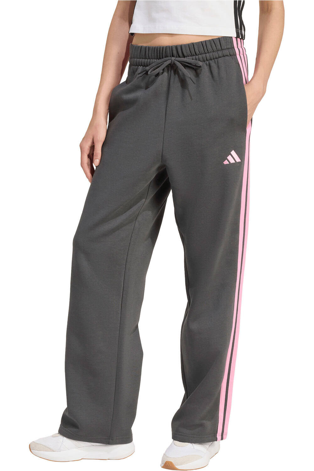 Essentials 3-stripes pantalón mujer Gris (M)