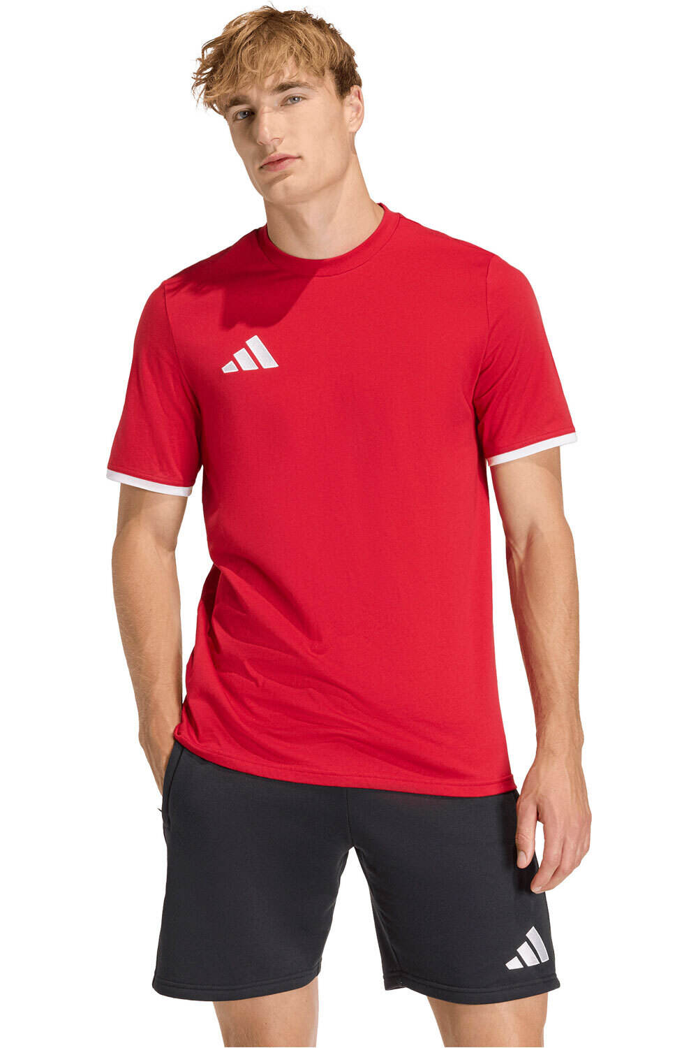 Entrada26 camisetas fútbol manga corta Rojo (XL)