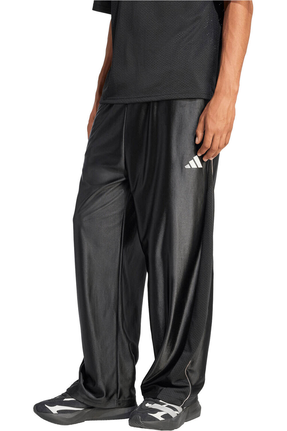 Stadium shiny tricot pantalón hombre Negro (XS)