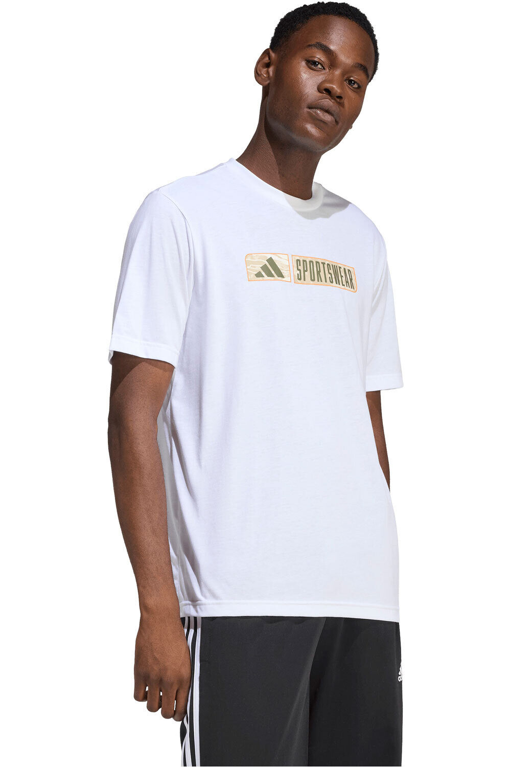 Climacool camo linear graphic camiseta manga corta hombre Blanco (L)
