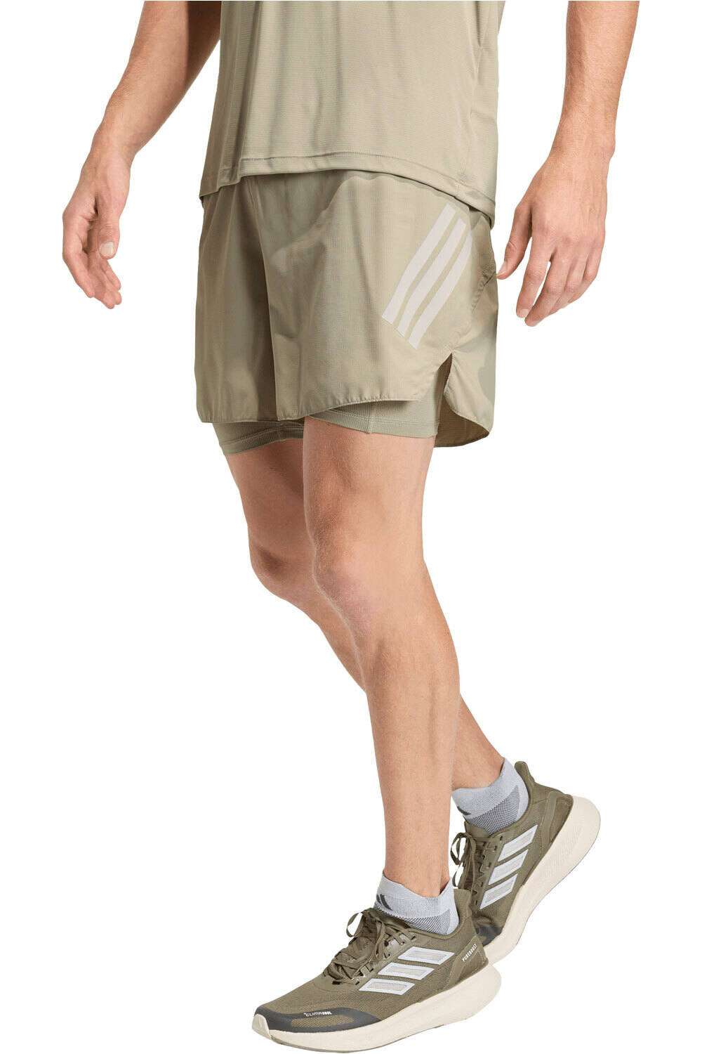 Adi365 running formotion iconic 2in1 pantaloneta técnica hombre Marron (XXL)